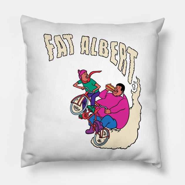 Fat Albert Cartoon Pillow by asterami