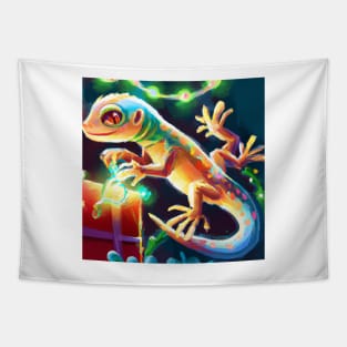 Cute Lizard Drawing Tapestry