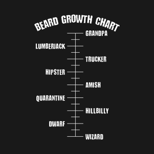 Beard Growth Chart T-Shirt