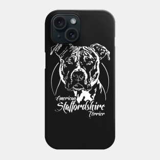 American Staffordshire Terrier dog Portrait Phone Case