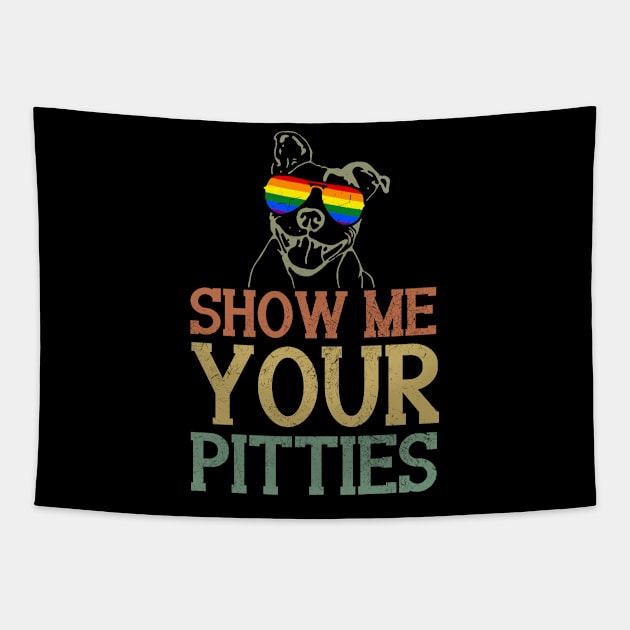 Show Me Your Pitties LGBT Pride Tapestry by ROMANSAVINRST