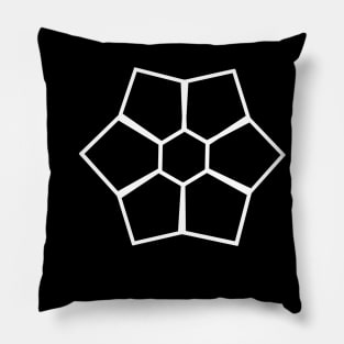 Geometric Flower Art Minimal Design (Line Art Collection) Pillow