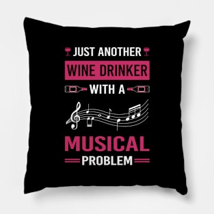 Wine Drinker Musicals Musical Pillow