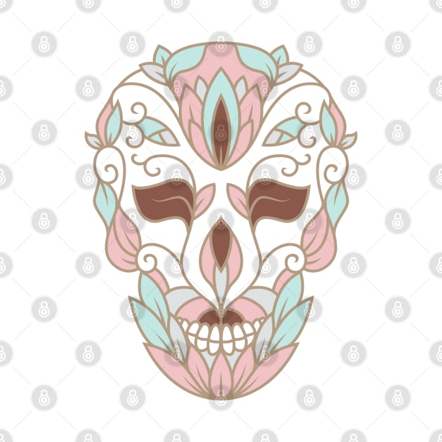 SKULL IN PASTELS by MagicDreams