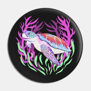 Happy Sea Turtle Pin