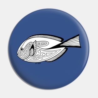 Native Inspired Blue Tang Dory Pin