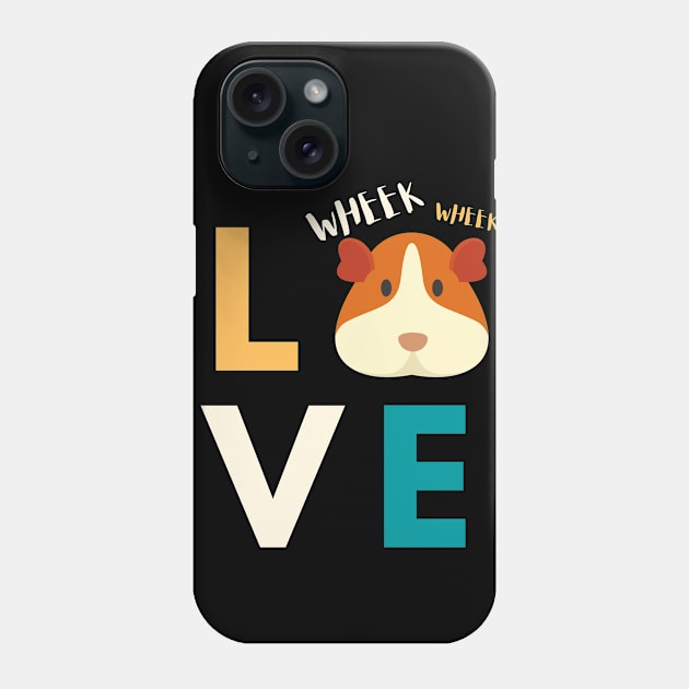 Love Guinea Pig Phone Case by Sam D