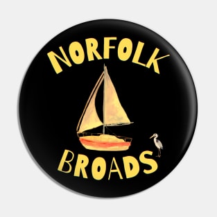 The Norfolk Broads Sailboat Pin