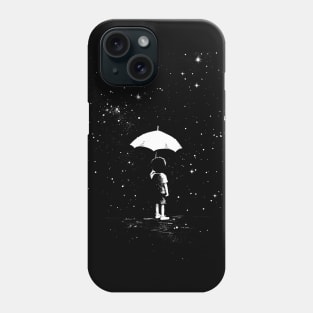 Kid with Umbrella Phone Case