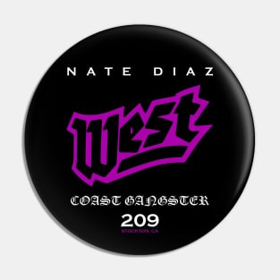 Nate Diaz West Coast Gangster Pin