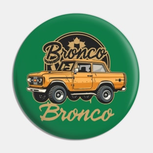 Retro 1987-1991 Ford Bronco w/Tires Pin