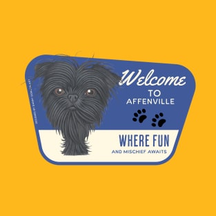 A cute Affenpinscher going to Appennville, USA T-Shirt