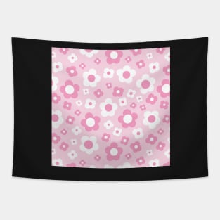 PINK 60S RETRO BIG FLORALS Tapestry
