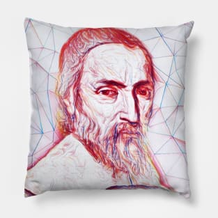 Nicolas Claude Fabri de Peiresc Portrait | Nicolas Claude Fabri de Peiresc Artwork | Line Art Pillow