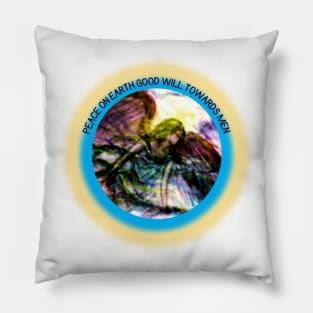 Peace On Earth Angel Pillow