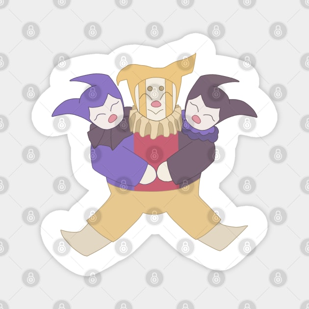 Polyamory Clown Magnet by madiwohl