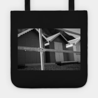 Traditional wooden beach huts Tote