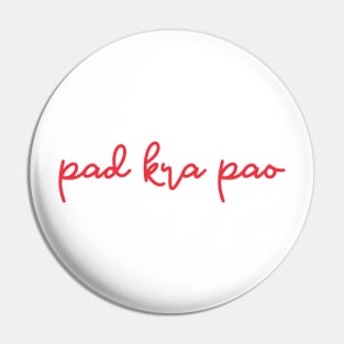 pad kra pao - Thai red - Flag color Pin