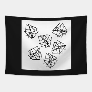 Black And White Composition Tapestry