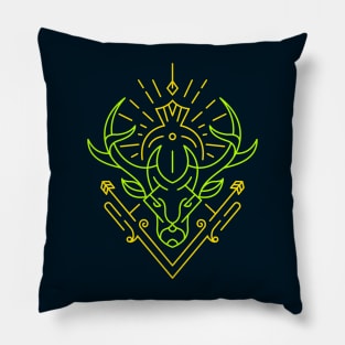 Deer Symmetry Ornament Pillow