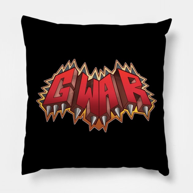 phantom limb gwar Pillow by One Shoot Crout Arts