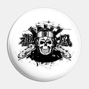 skeleton army skull Pin