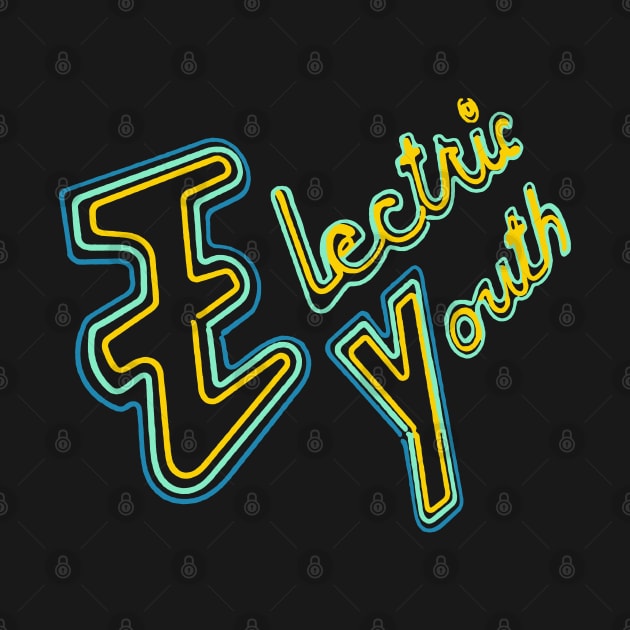 Electric Youth - 80s Aesthetic Tribute Design by DankFutura