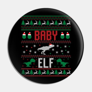 Baby Elf. Ugly Christmas Sweater Pin