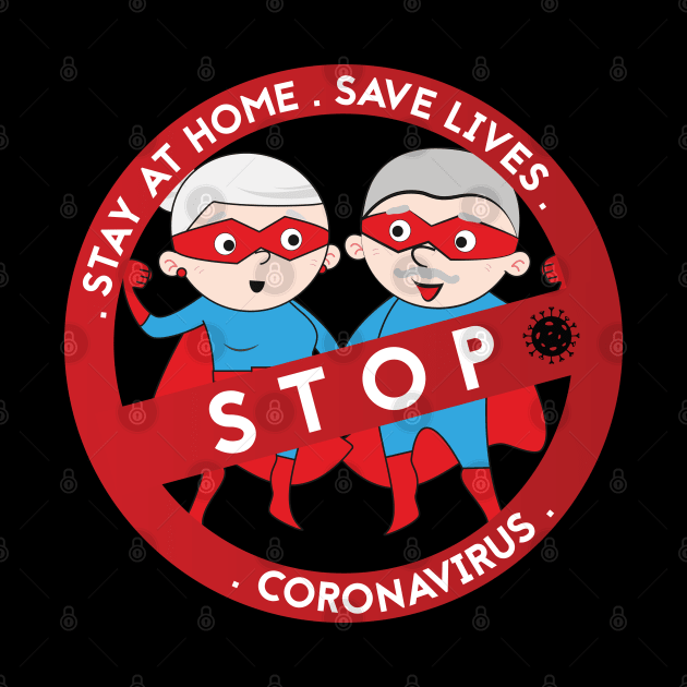 Stop coronavirus - seniors 2 by grafart