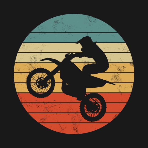 Motocross fun, motocross sunset dirt bike rider by colorbyte