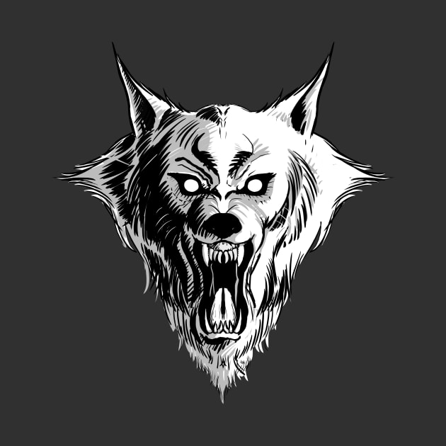 Werewolf Head by Haroldrod