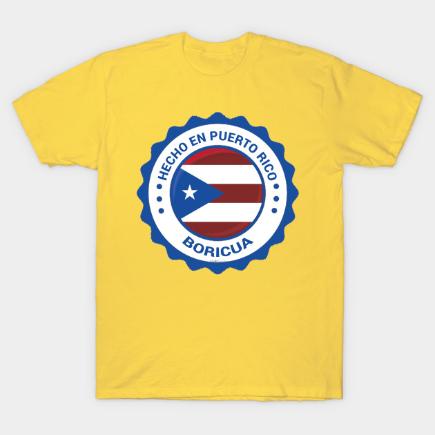 Made In Puerto Rico Boricua Spanish Flag Asj Boricua T Shirt