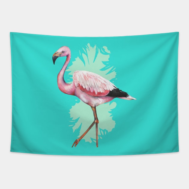 Andean Flamingo Tapestry by IndiasIllustrations