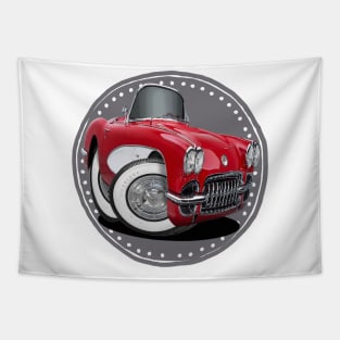 1958 Chevy Corvette Tapestry