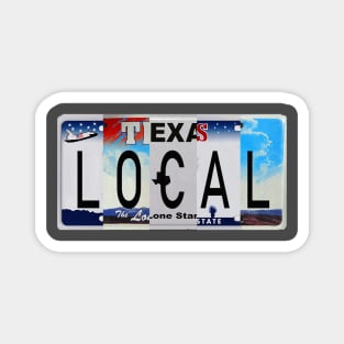 Texas Local License Plates Magnet