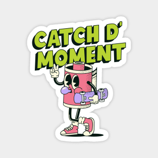 Catch The Moment T-Shirt Beige Magnet