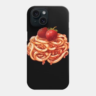 Strawberry Spaghetti Noodles Cute Phone Case