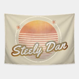 steely ll retro 80s moon Tapestry