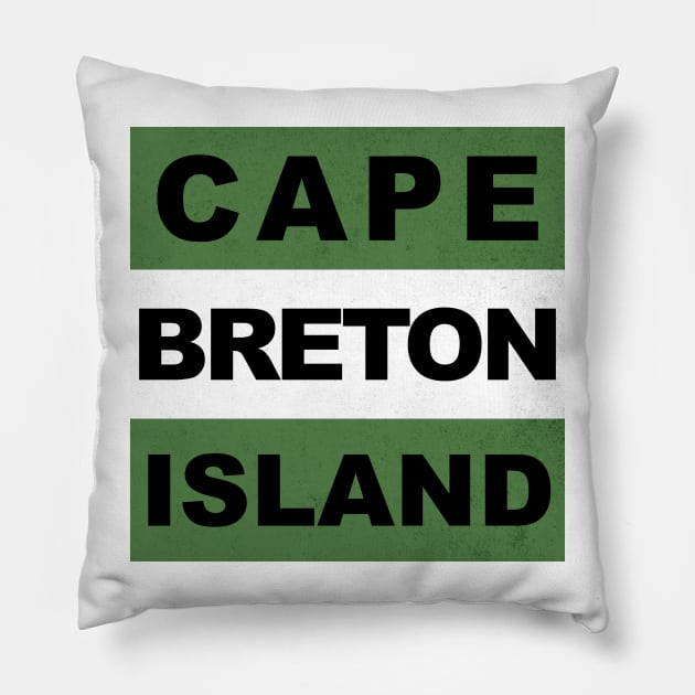 CAPE BRETON BLOCK Pillow by SALTY TEES & CO.