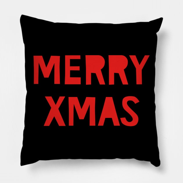 Merry Xmas Pillow by WordFandom