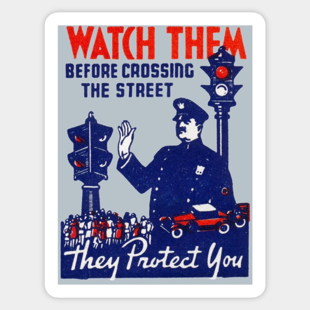 1930s Traffic Cop - Traffic Cop - Sticker | TeePublic