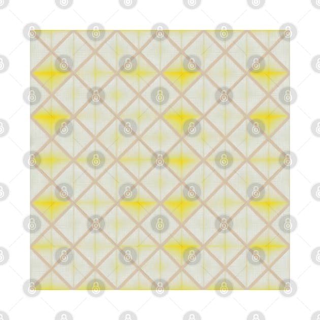 YELLOW DIAMOND DESIGN, DIAMOND PATTERN by ZARBIT