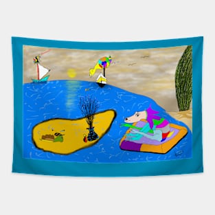 Day at the beach🎈 Tapestry