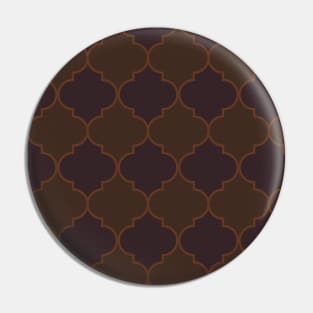 Brown Islamic Geometric - Brown Islamic Pattern - Brown Islamic Pattern Geometric Pin