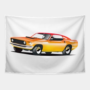 Vintage American Car Tapestry