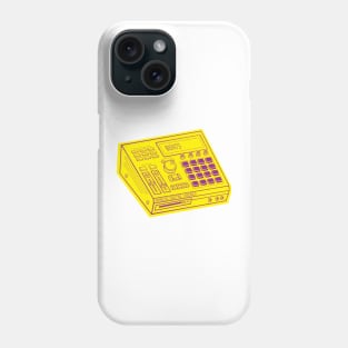 Beat Maker (Violet Lines + Yellow Rose Drop Shadow) Analog / Music Phone Case