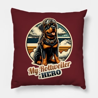 Pilot Rottweiler Pillow