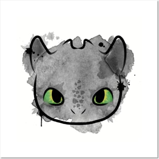 Pink Toothless Dragon Eyes Drawing Art Board Print for Sale by itsMePopoi