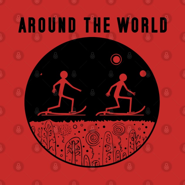 'round the world stick figure by STICKY ROLL FRONTE