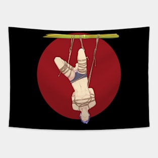 Manga boy in Shibari Suspension Tapestry